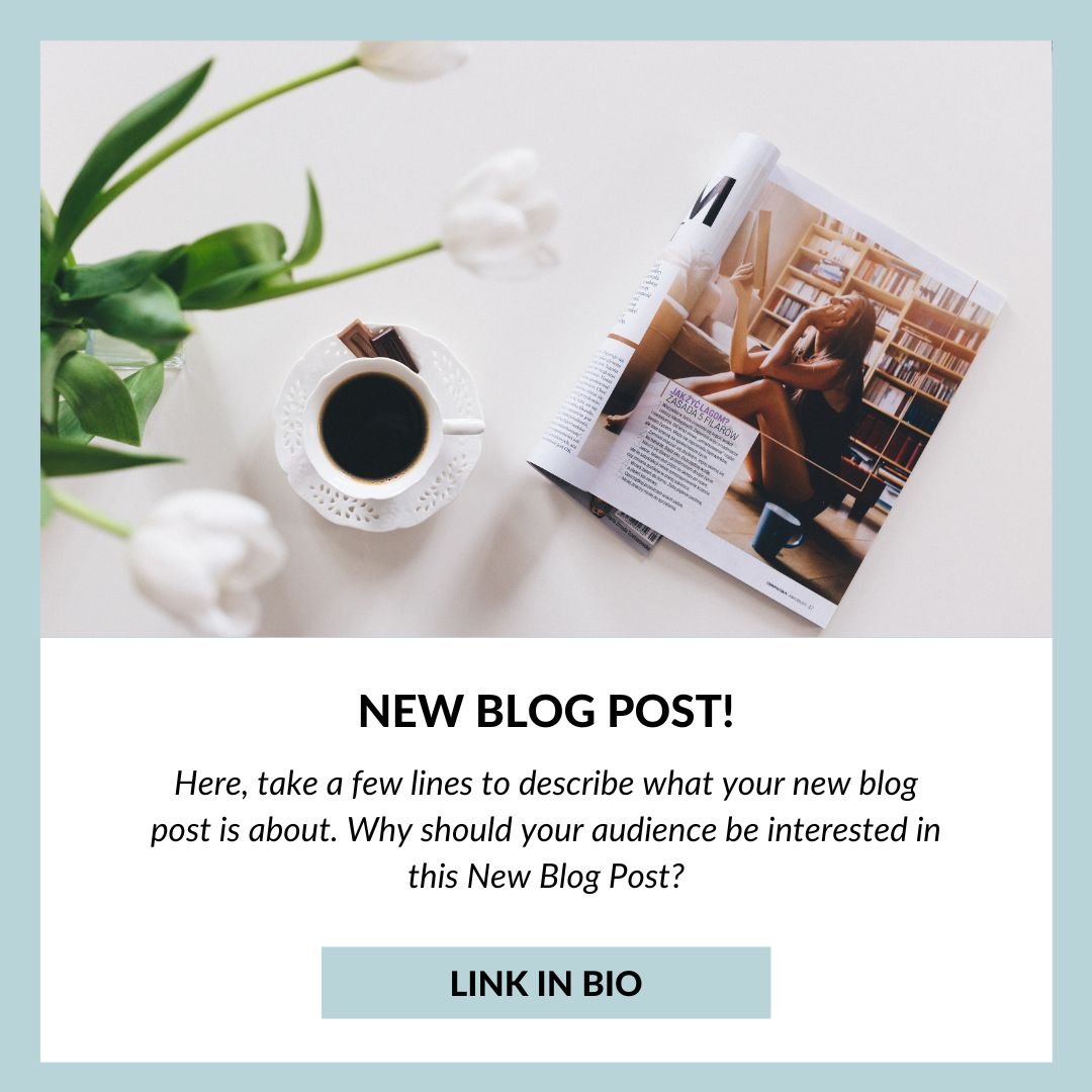 Simple blog post Instagram Post